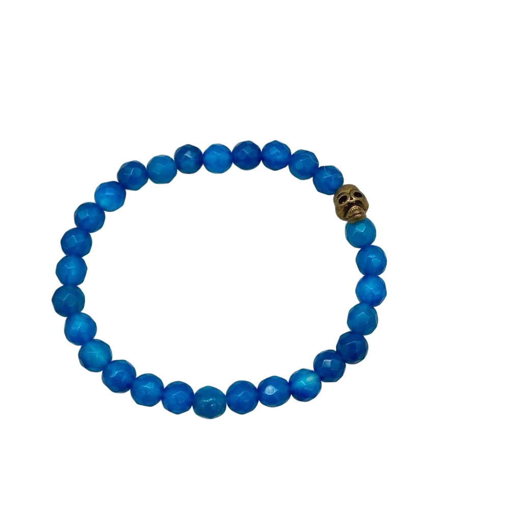 🍭4/$20 Beaded skull stretch bracelet